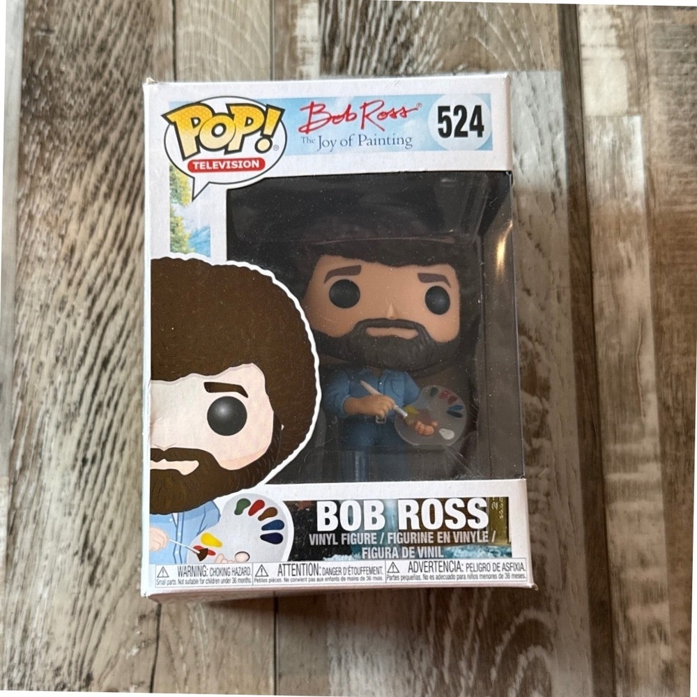 Funko Collectable Bob Ross‎ 524 Pop Television Vinyl Figurine Artist Casual
